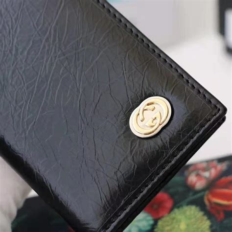 gucci mens leather card holder|Gucci passport holder men.